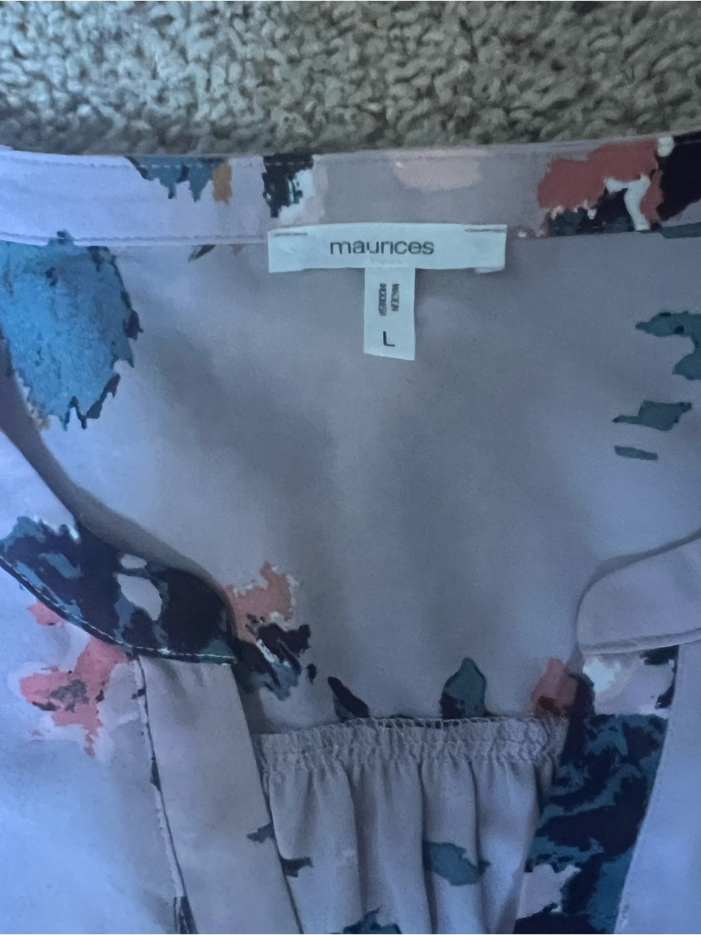 Maurices Pink & green Floral Blouse - Picture 2 of 5